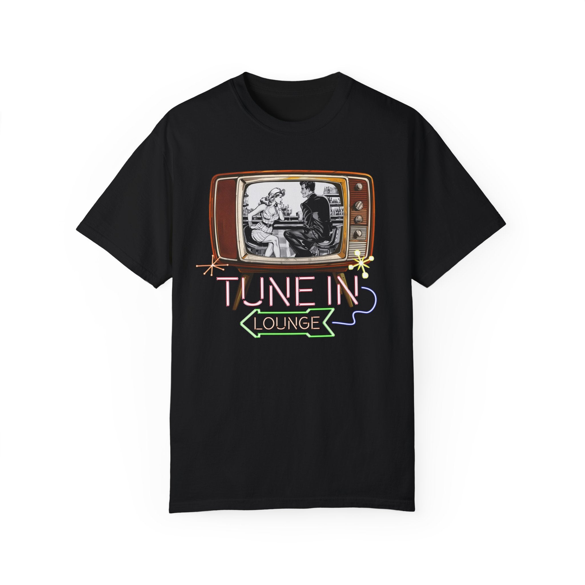 Tune-In Lounge: Retro TV Bar Tee Shirt