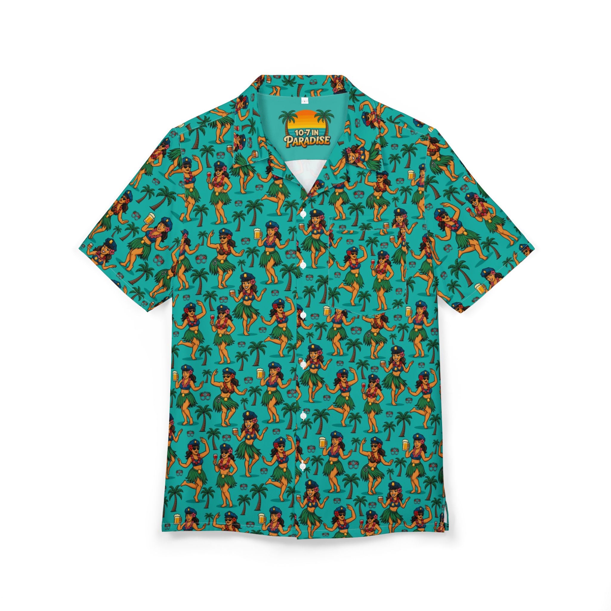 Rebel Cop Luau Top