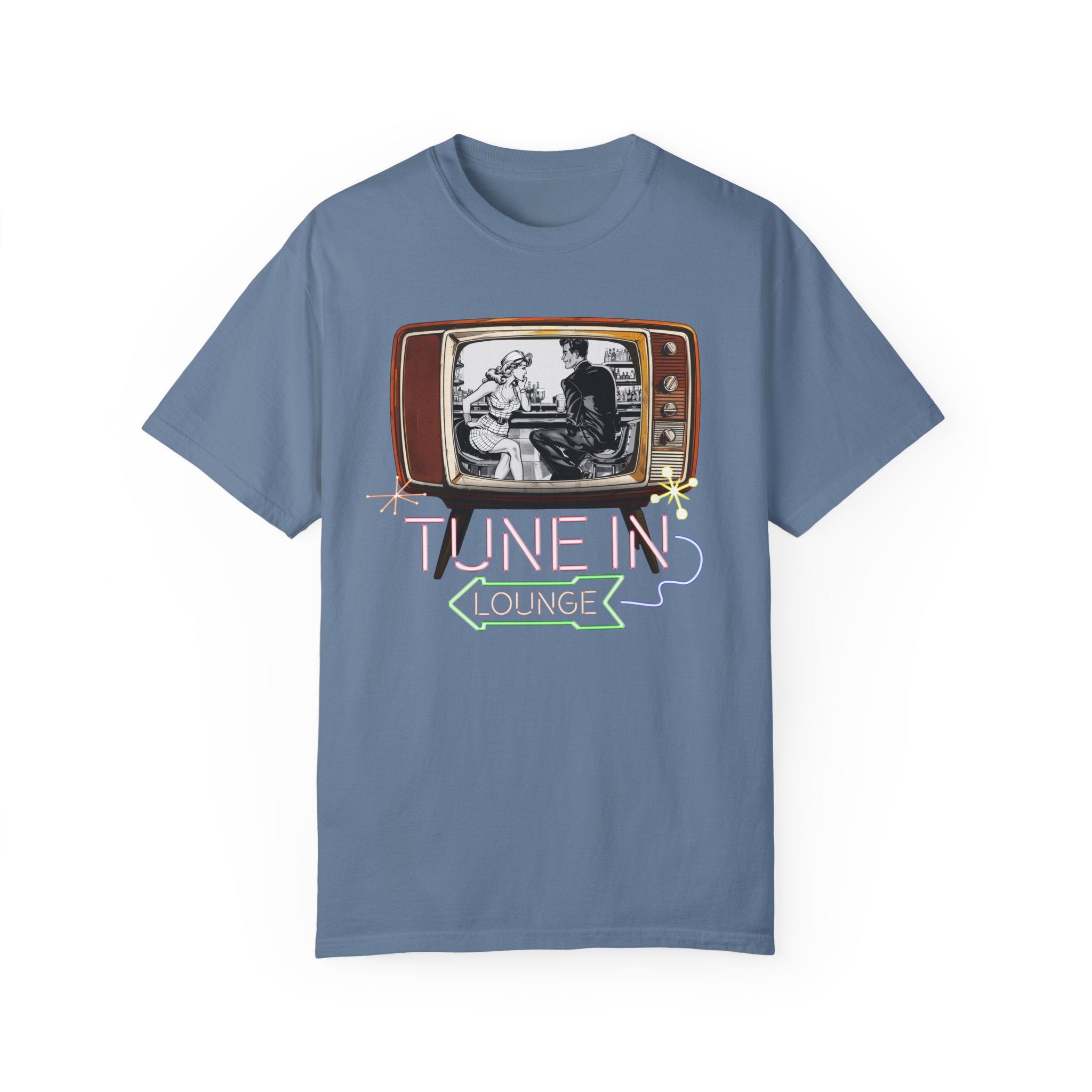 Tune-In Lounge: Retro TV Bar Tee Shirt