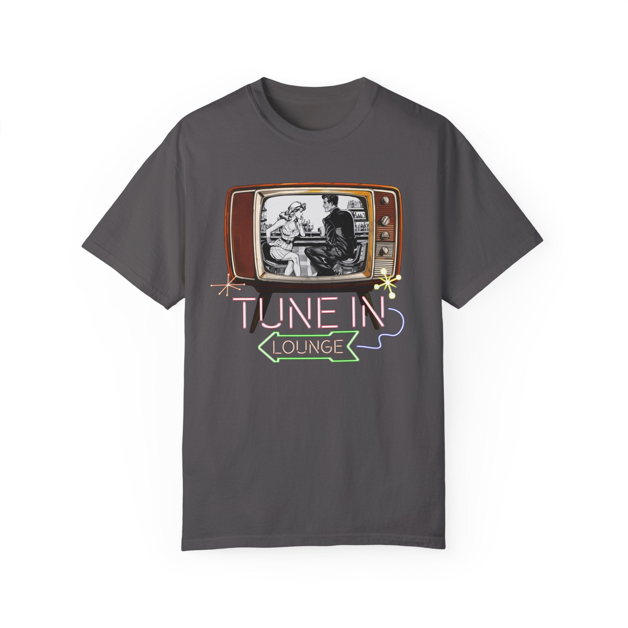 Tune-In Lounge: Retro TV Bar Tee Shirt